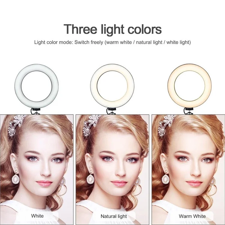 YJRL-10 10-inch LED Ring Light Photography Video Live Studio Fill light with Tripod Bracket