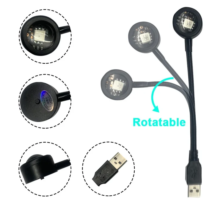 R13 Plug and Play Romantic Sunset Projector Lamp USB Atmosphere Lamp LED Night Light for Bedroom Coffee Store - Sunset Red