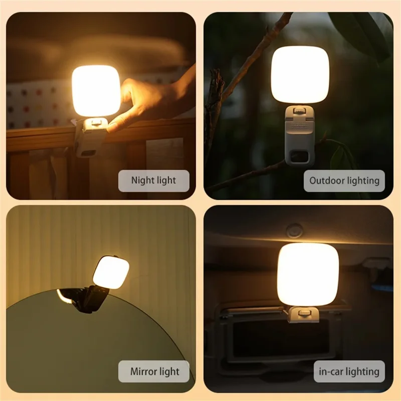 D1 Mini Laptop Phone Clip-on Lamp 3 Color Temperature Live Streaming Fill Light - White