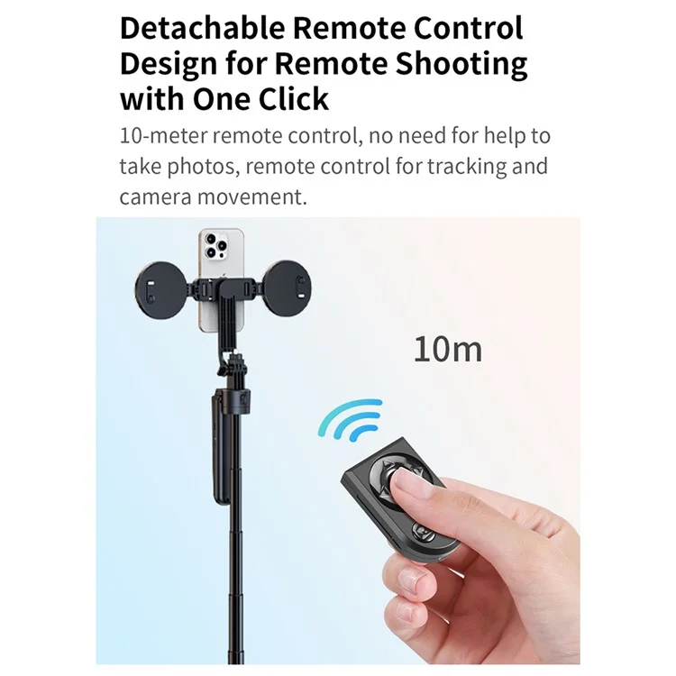 XIAOMIYOUPIN FUNSNAP ES-B181 KI Auto Face Tracking Stativ Fernbedienung Selfie Stick (ohne Fülllicht)