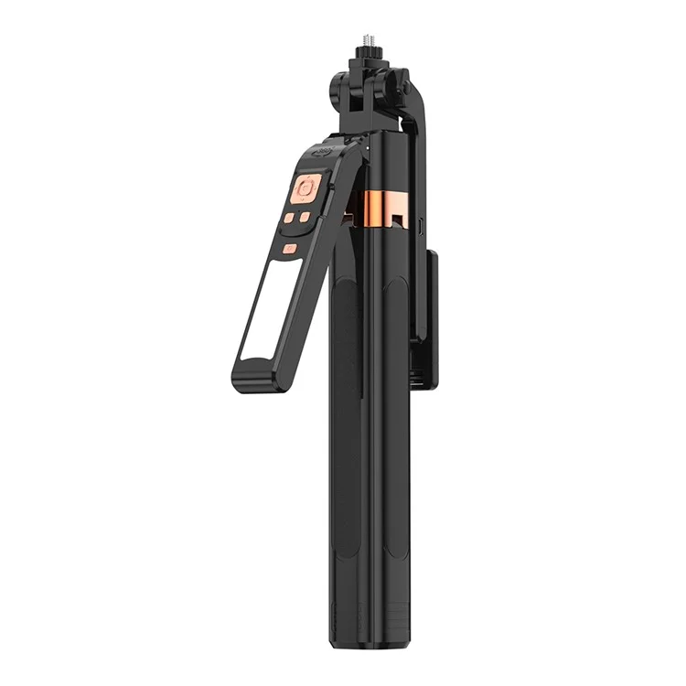 CL10 1.8m Gesture Tracking Tripod 3-Color Fill Light Selfie Stick with Remote Control - Black