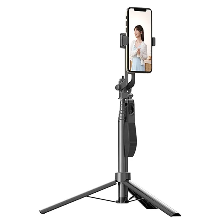 A55P 1,6 m Handyhalterung Ausziehbarer Bodenstativ Livestreaming Stativ Bluetooth Selfie-Stick