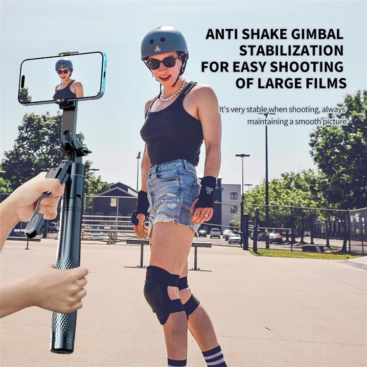 K29D 2.15m Bluetooth-compatible Selfie Stick Double Phone Clip Tripod Stand with Dual Fill Light