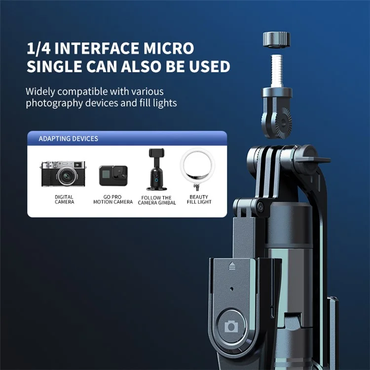 K29D 2.15m Bluetooth-compatible Selfie Stick Double Phone Clip Tripod Stand with Dual Fill Light