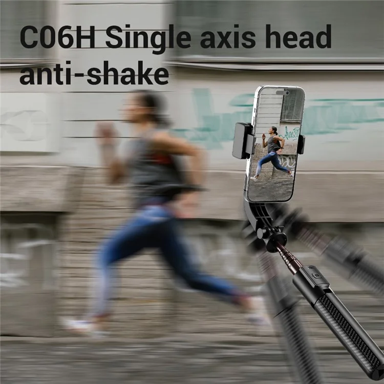 C06H Single Axis Gimbal Stabilizer Anti-Shake Tripod Bluetooth-compatible Selfie Stick