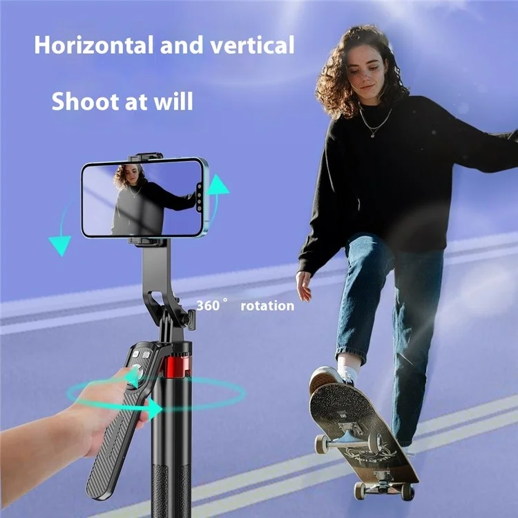 P185TK Phone Holder Live Streaming Four-Leg Floor Stand Extendable Bluetooth-compatible Selfie Stick