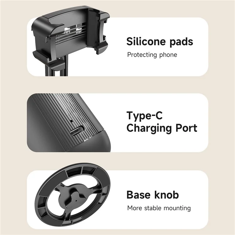 P05 Standard Version Smart AI Follow Gimbal Face Tracking Phone Holder Desktop Free Rotation Photography Stand