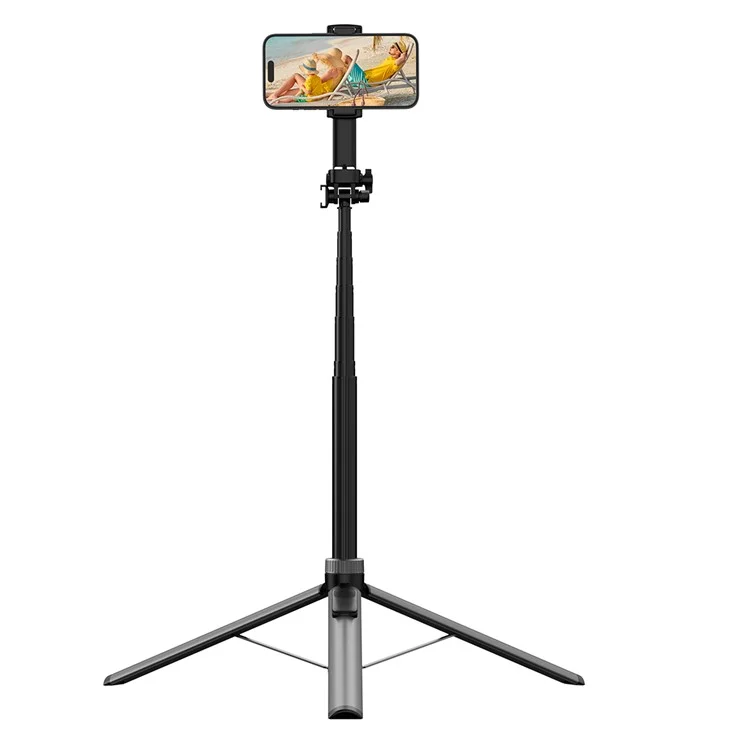 X65 2m Extendable Cell Phone Tripod Selfie Stick with Bluetooth-compatible Remote Control Compatible with iOS 5.0 or Above /  Android 4.2.2 or Above /  Harmonyos