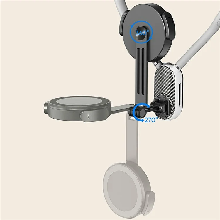 SCS-NH001 Magnetic Neck Phone Phone Rotación de 360 ​​grados POV Free Pov Flexible Telep Monte de Cuello