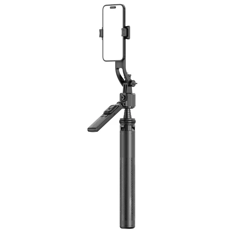 C17 Smart AI Tracking Anti-Shake Gimbal Tripod Selfie Stick Quad-Leg Stand with Single Fill Light