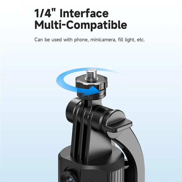 C17 Smart AI Tracking Anti-Shake Gimbal Tripod Selfie Stick Quad-Leg Stand with Single Fill Light