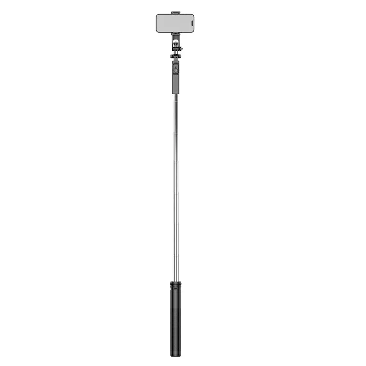 C19 1810mm 8-section Extendable Panoramic 4-Leg Tripod Stand Folding Selfie Stick for Streaming and Vlogging
