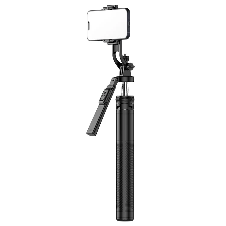 C19 1810mm 8-section Extendable Panoramic 4-Leg Tripod Stand Folding Selfie Stick for Streaming and Vlogging
