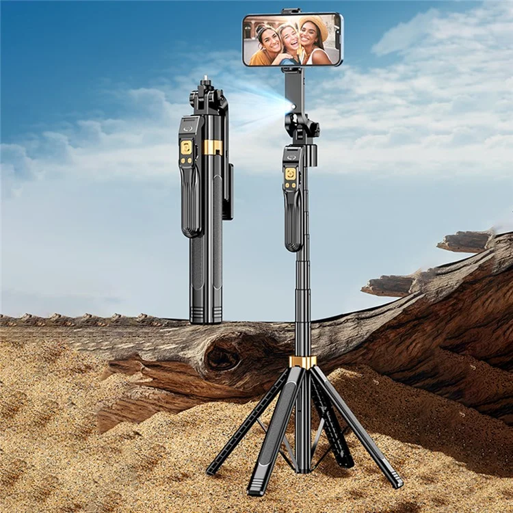CL11-P Bastão de Selfie Inteligente com IA para Transmissão ao Vivo, Suporte de Chão de 1,8m com Estabilização de Movimento e Bluetooth