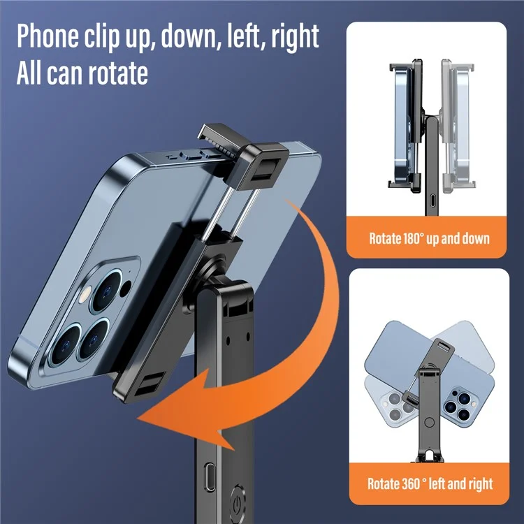 CL11-P Bastão de Selfie Inteligente com IA para Transmissão ao Vivo, Suporte de Chão de 1,8m com Estabilização de Movimento e Bluetooth