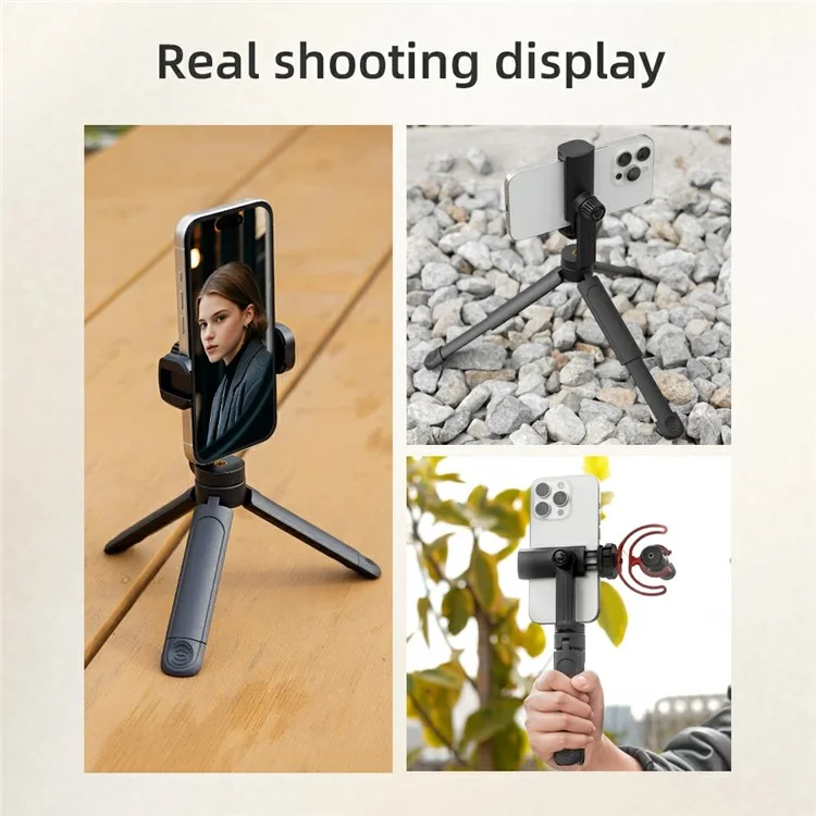 Tripé de Celular BRDRC Ajustável com Sapata Fria e Suporte de 1/4 para Fotografia e Transmissão ao Vivo