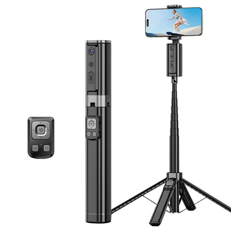 CL18 1.5m AI Tracking Selfie Stick Face Follow Smart Four-Legged Floor Stand for Video Recording Live Streaming