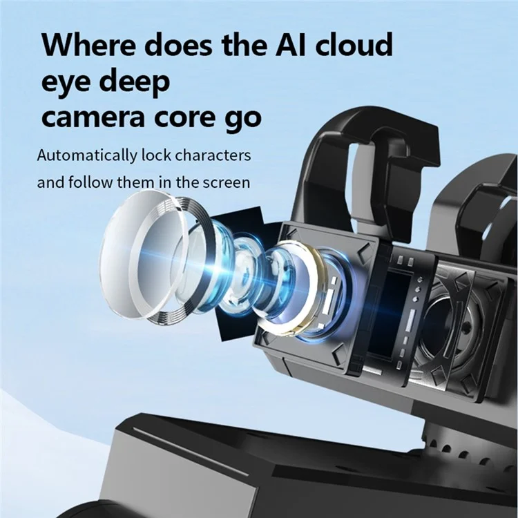 C16 AI Auto Tracking Selfie Stick Phone Bluetooth-Compatible Remote Control Shooting Stand with 2 Fill Lights