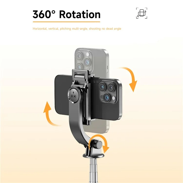 Q21S Mini Detachable Bluetooth-Compatible Selfie Stick Smartphones Extendable Tripod Stand with Fill Light