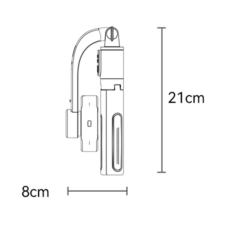 YESIDO SF28 Smartphone Gimbal Stabilizer Selfie Stick Bluetooth-Compatible Tripod with Remote Control