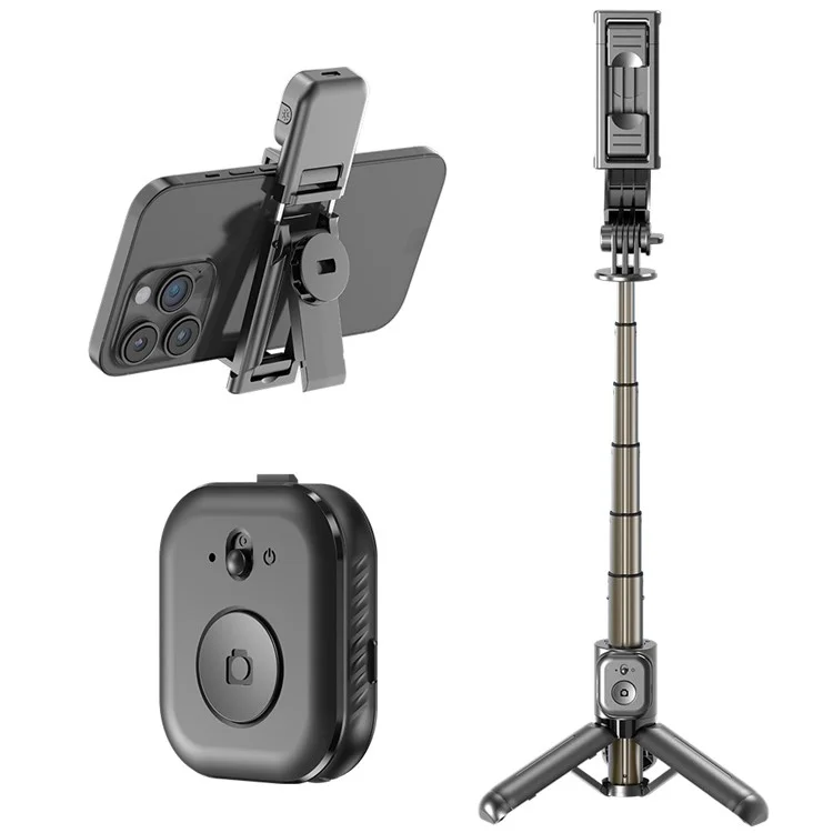 Q20 Aluminum Alloy Mini Bluetooth-Compatible Selfie Stick Tripod Stand with Wireless Remote