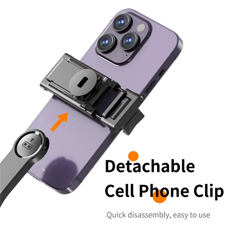 Q20 Aluminum Alloy Mini Bluetooth-Compatible Selfie Stick Tripod Stand with Wireless Remote