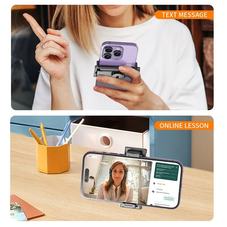 Q20 Aluminum Alloy Mini Bluetooth-Compatible Selfie Stick Tripod Stand with Wireless Remote