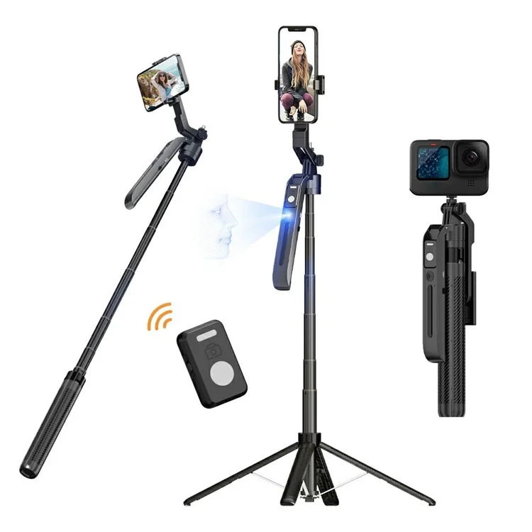 XIAOMIYOUPIN FUNSNAP A6 1.8m Extendable Selfie Stick for Smartphone Smart AI Tracking Tripod with Remote (No Light)