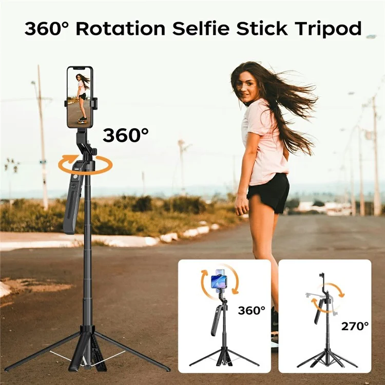 XIAOMIYOUPIN FUNSNAP A6 1.8m Extendable Selfie Stick for Smartphone Smart AI Tracking Tripod with Remote (No Light)