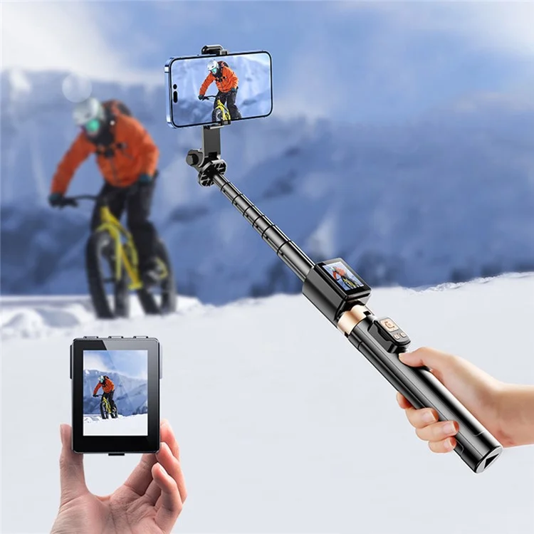 XIAOMIYOUPIN FUNSNAP CL07 Selfie Stick con Proiezione in Tempo Reale, Schermo Estendibile 1,7m con Telecomando