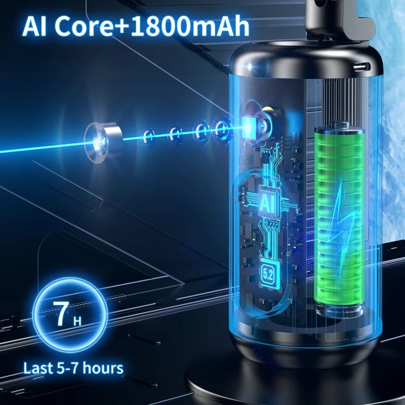 Estabilizador de Gimbal para Celular Q04 V1 com Rastreamento Facial por IA para Transmissão ao Vivo, Controle Remoto + 1 Luz de Preenchimento