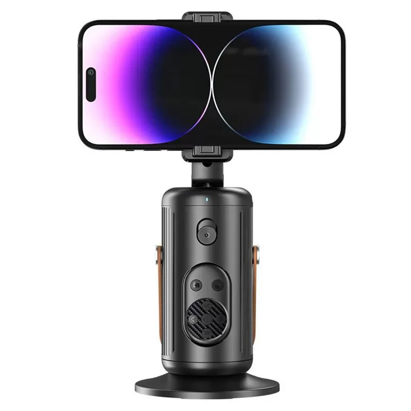 Q04 V2 Estabilizador de Gimbal para Celular com Rastreamento Facial por IA para Transmissão ao Vivo + 2 Luzes de Preenchimento
