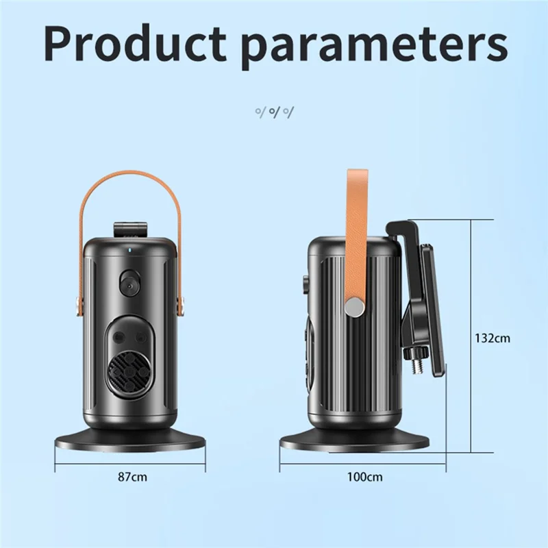 Q04 F1 Estabilizador de Gimbal Inteligente com IA para Transmissão ao Vivo, Rastreamento Facial e Controle Remoto + 1 Luz de Preenchimento