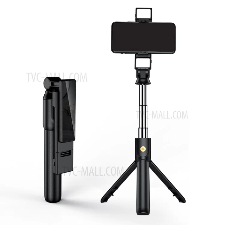 K12D Multi-functional Mobile Phone Bluetooth-compatible Selfie Stick with Fill Light Aluminum Tripod