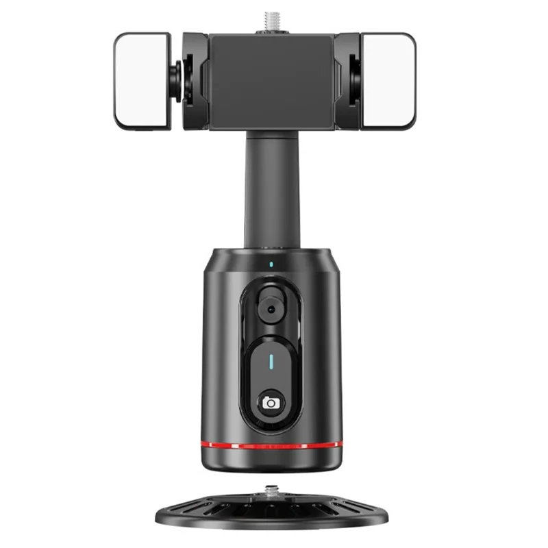 Q02 AI Estabilizador de telefone com rastreamento facial inteligente Seguimento automático Suporte para streaming ao vivo com 2 luzes