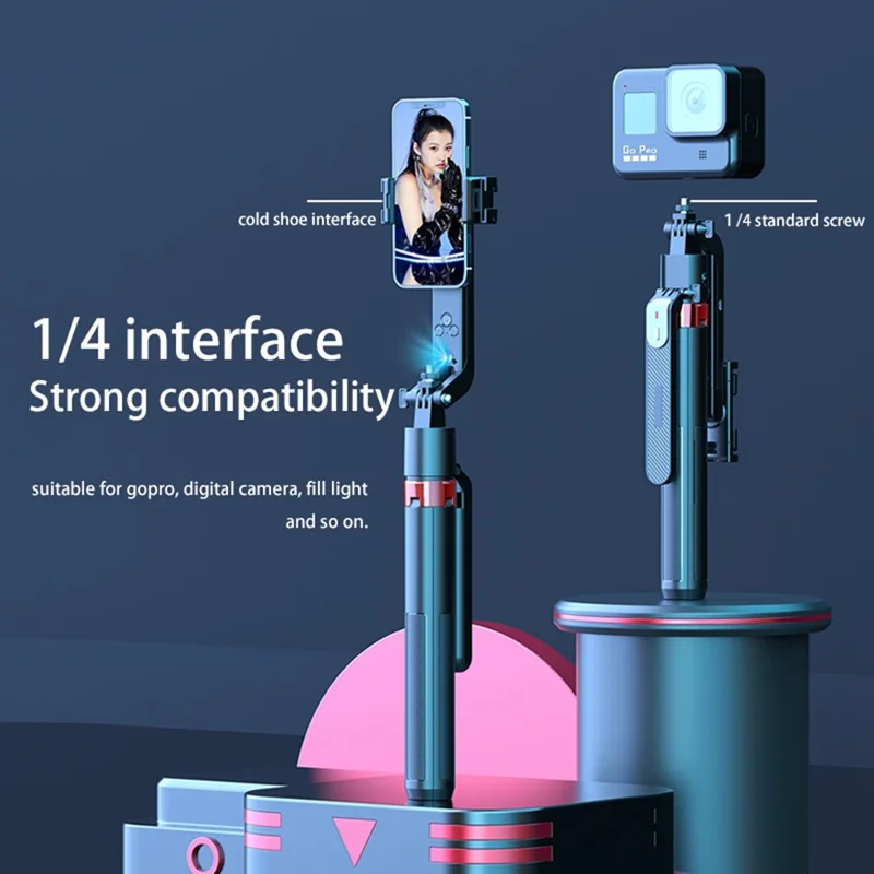 Q185 AI Selfie Stick Handheld Gimbal Stabilizer Smart Auto-Tracking Phone Live Streaming Stand
