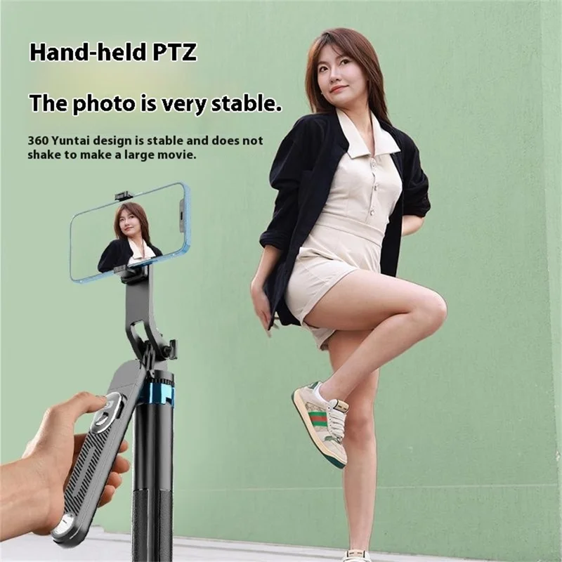 P515 V1 Single Fill Light Extendable Phone Selfie Stick Bluetooth-Compatible Shutter Photography Stand