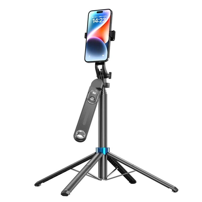 P515 V1 Single Fill Light Extendable Phone Selfie Stick Bluetooth-Compatible Shutter Photography Stand