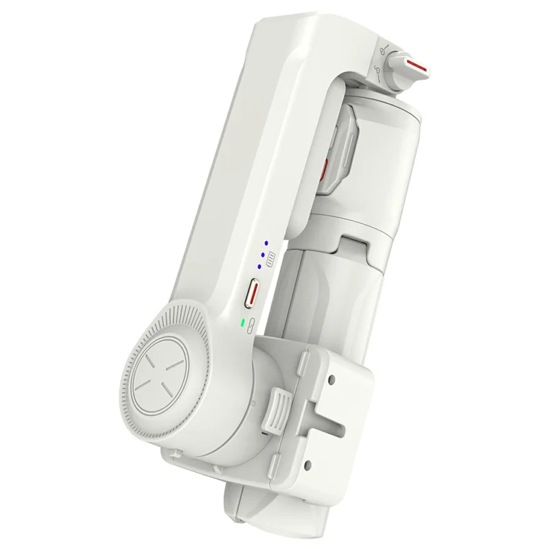A10 Adjustable Axis Multifunction Stabilizer for Smartphone / Camera Extendable Bluetooth-compatible Stick with Fill Light (No APP) - White