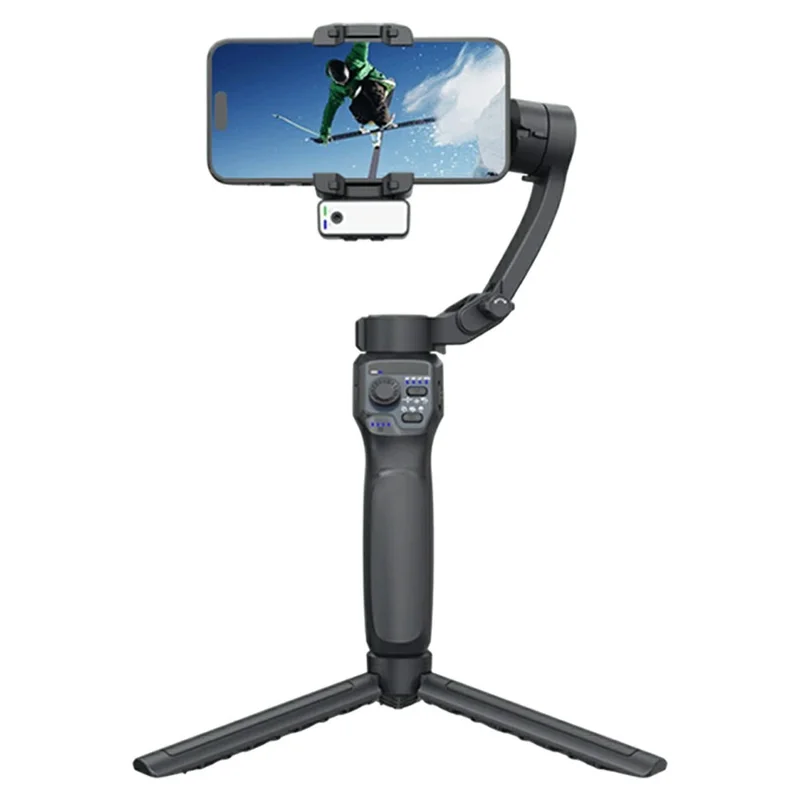 F11 For Smartphones AI Face Tracking Anti Shake Foldable 3 Axis Handheld Gimbal Stabilizer with App