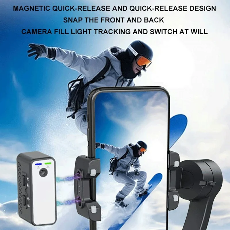 F11 For Smartphones AI Face Tracking Anti Shake Foldable 3 Axis Handheld Gimbal Stabilizer with App