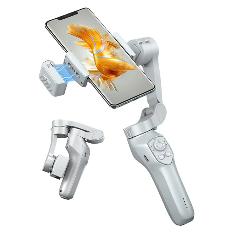 L7Cpro Plus Estabilizador de Gimbal Inteligente de 3 Ejes Plegable con Aplicación y Luz de Relleno
