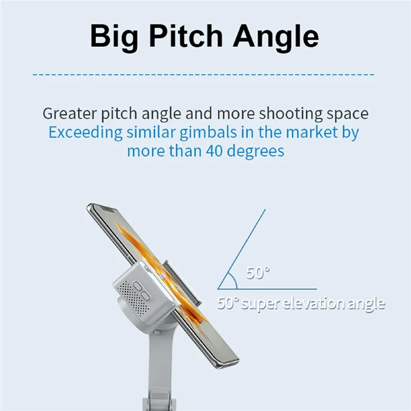 L7Cpro Plus Estabilizador de Gimbal Inteligente de 3 Ejes Plegable con Aplicación y Luz de Relleno