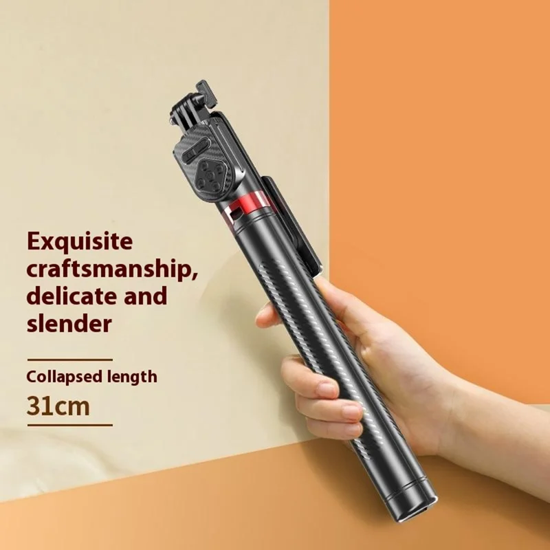 P100TK 360 Degree Rotation Anti Shake Phone Tripod Stand Bluetooth-compatible Selfie Stick for Outdoor Photography