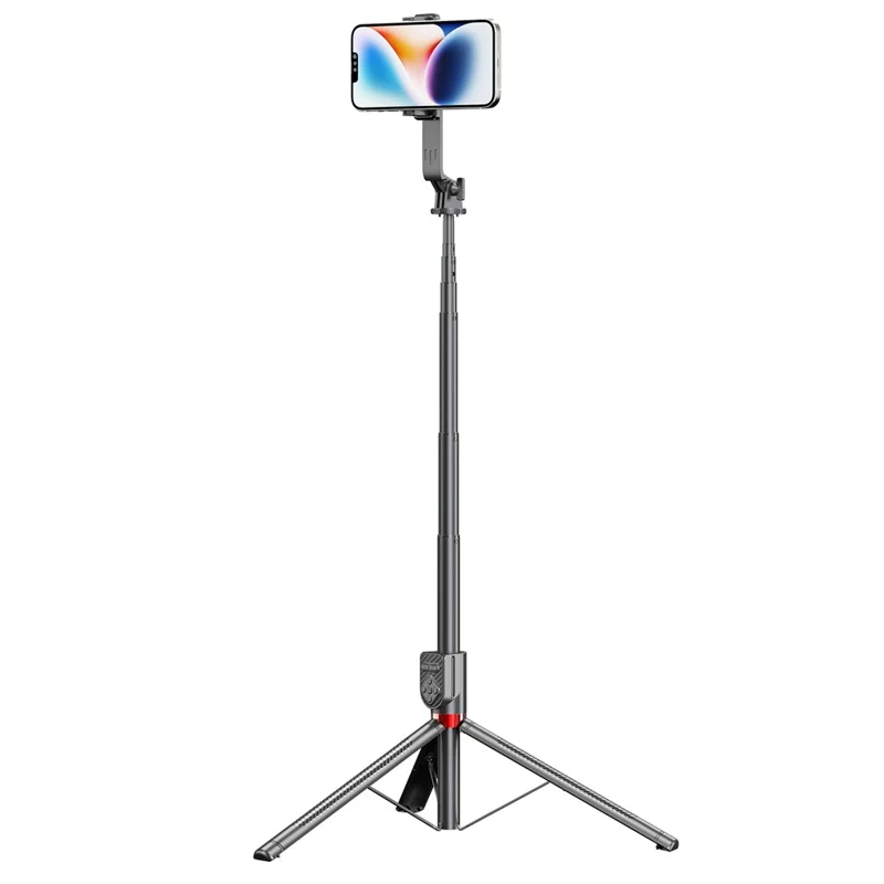 P100TK 360 Degree Rotation Anti Shake Phone Tripod Stand Bluetooth-compatible Selfie Stick with Dual V2 Fill Light