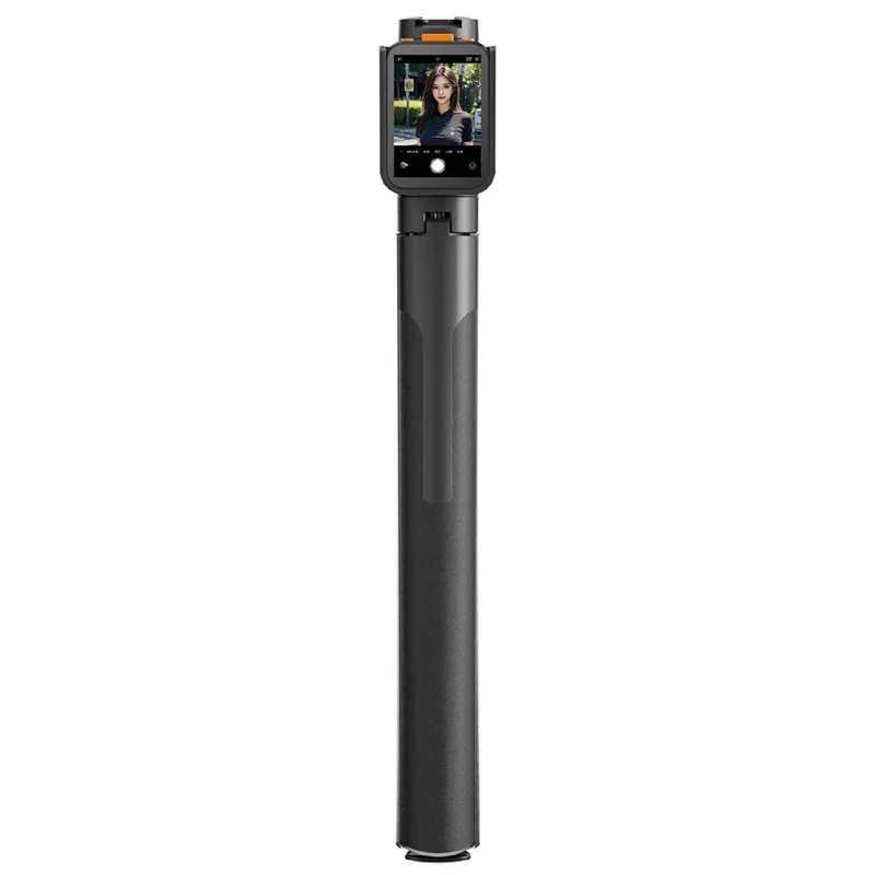 RK-X40W Ultra Smartphone Selfie Stick Tripod Vlog Shooting Auto Pop Open Stand with Screen Mirroring Device - Black