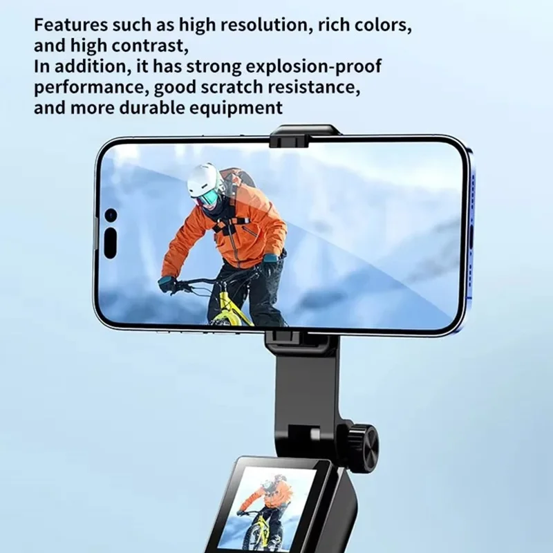 RK-X40C Смартфон-штатив для влог-видео, выдвижной селфи-стик с устройством зеркаления экрана и беспроводным пультом дистанционного управления по Bluetooth