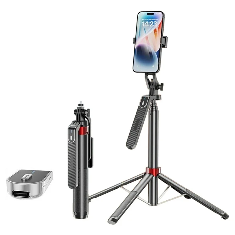 P185mini Portable Bluetooth-Compatible Selfie Stick Smartphone Four-leg Stand Extendable Monopod