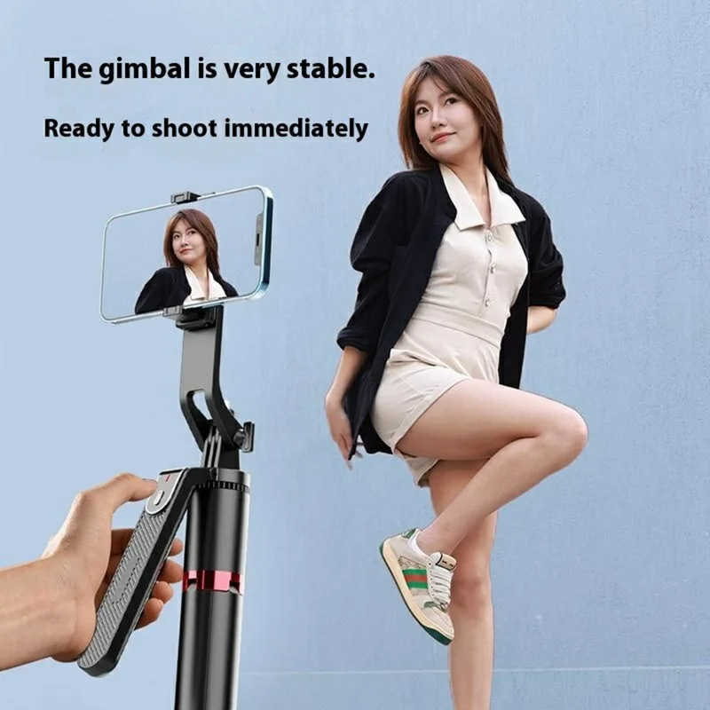 P185MAX Single V1 Fill Light 2.2m Extendable Bluetooth-Compatible Phone Selfie Stick Anti Shake Aluminum Alloy Stand