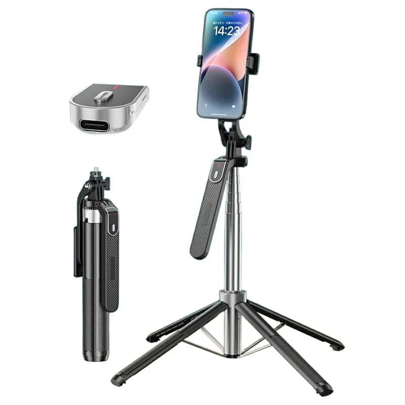 P180mini Portable Selfie Stick Smartphones Bluetooth-Compatible Remote Control Extendable Stand